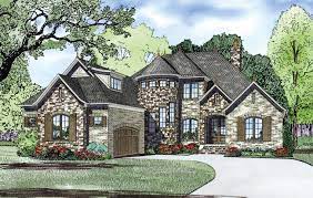 Steeply pitched roofs, rubblework masonry and long rows of casement windows give these homes drama. House Plan 82165 French Country Style With 3083 Sq Ft 4 Bed 3 Bath 1 Half Bath
