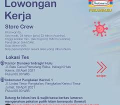 Lowongan kerja pekanbaru (loker pekanbaru). Lowongan Kerja Store Crew Indomaret April 2021 Karir Riau