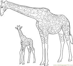 Printable coloring and activity pages are one way to keep the kids happy (or at least occupie. Giraffe With Baby Coloring Page For Kids Free Giraffe Printable Coloring Pages Online For Kids Coloringpages101 Com Coloring Pages For Kids
