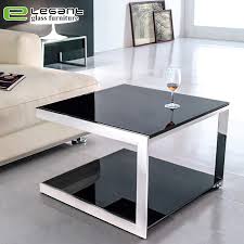 This brilliant coffee tables draws on simplistic artistic influences to bring you crisp and classically clean lines. China Modern Living Room Furniture Luxury Stainless Steel Glass Coffee Table China End Table Living Room Furniture