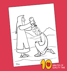 Fish coloring page colouring pages coloring pages for kids preschool bible activities bible crafts for kids sunday school coloring. Samuel Anoints Saul As King Coloring Page 10 Minutes Of Quality Time