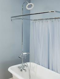 The name 'clawfoot' comes from the fact that a claw design is often used to finish the pegs or feet. Clawfoot Shower Sets