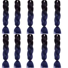 That's why prominent braids are still so widespread. 10bundles Pack Jumbo Braid Hair Ombre Long Jumbo Braiding Hair Extensions Synthetic Kanekalon Braids Hair 10 Bundles Pack Ombre Black And Navy Blue Buy Online In Bahamas At Bahamas Desertcart Com Productid 136275039