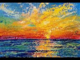 7 Sunset Ocean Palette Knife Acrylic Tutorial Free Step By Step Painting Lesson Live Youtube Painting Painting Tutorial Abstract Sunset Painting Learn to paint a simple sailboat seascape with palette knives in this acrylic painting tutorial by angela anderson. 7 sunset ocean palette knife acrylic