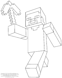 Select one of 1000 printable coloring pages of the category for boys. Minecraft Coloring Pages Steve Coloring Home