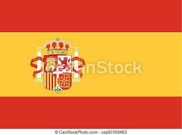 Die flagge ohne das wappen dient als vereinfachte variante der bürgerlichen und handelsflagge. Die Fahne Des Span Die Fahne Der Spain Vektorgrafik Canstock