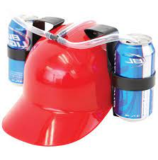 Creative Personality Beverage Holder Helmet Plastic Drinking Hat Beer Hat Drink Holder Beer