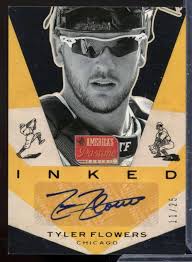 Amazon.com: Tyler Flowers Card 2013 Panini America's Pastime Inked Gold #23  : Collectibles & Fine Art