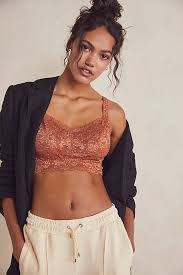 Never Say Never Curvy Sweetie Metallic Bralette Free People