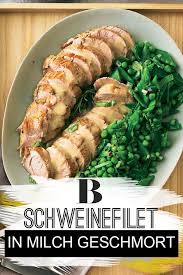 In Milch Geschmortes Schweinefilet Rezept Schweinefilet Schweine Filet Fleisch Gerichte
