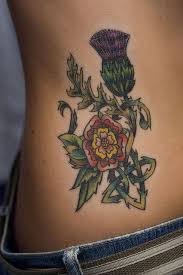 Miguel angel custom tattoo artist mi vida loca flower of scotland Tattoo 1 Celtic Knot Scottish Thistle English Tudor Rose Celtic Knot Tattoo Scottish Tattoos Knot Tattoo