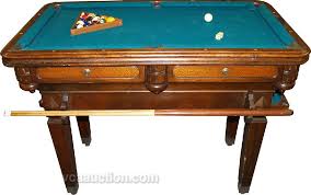 There is a 6′ wide window that adds about 8″ more to the long side. Coin Op Billiardette Table Small Pool Table