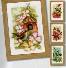 Free counted cross stitch patterns are easy to save and print out for use in creating lovely home decorations and gifts. Four Seasons Birds Cross Stitch Kit By Vervaco