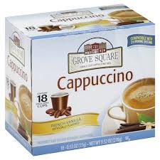 Smart sips cappuccino k cup variety pack. Grove Square French Vanilla Single Cup Cappuccino Mix 0 53 Oz 18 Count Walmart Com Walmart Com