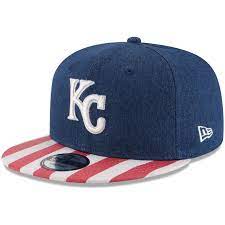 Kansas City Royals New Era Fully Flagged 9fifty Adjustable Hat Navy Red Adjustable Hat New Era Kansas City Royals