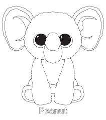 Ice age ellie coloring pages home template. Ellie Beanie Boo Coloring Page Free Printable Coloring Pages For Kids