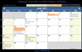 Muchas personas nos alegramos porque hoy es festivo en colombia, aún sin saber las razones de la fecha, pues bien, última versión noticias, le recuerda qué se conmemora. Calendario 2021 Con Dias Feriados Colombia