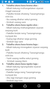 Contoh pidato bahasa jawa ngoko lugu. Berikan 15 Contoh Kalimat Basa Madya Brainly Co Id