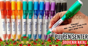 Jual Pulpen Senter Souvenir Natal Pulpen Natal