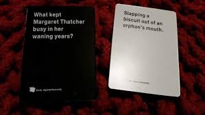 To start the game, everyone should wash their hands with soap for 20 seconds and then take ten white cards. 11 Ways Cards Against Humanity Won Christmas This Year The Daily Edge