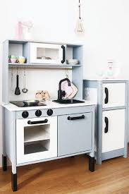 Most Up To Date Free Ikea Hack With The Small Kitchen Black White Gray With Marble Accents Fun Tips An Ikea Childr Ikea Kids Kitchen Ikea Kitchen Ikea