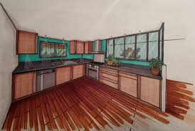 Perspective Mise En Couleurs Feutres A Alcool Crayons De Couleurs Architecture D Interieur Dessin Perspective Architecture Interieure Decoration Interieure