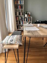 Reclaimed Dining Table With Black Hairpins Choice Of Sizes Colours Oturma Odasi Fikirleri Ahsap Masa Mobilya Fikirleri