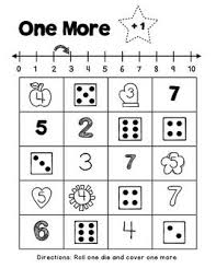 Reinforce One More And One Less With A Fun Roll And Cover Freebie Includes 4 Boards With Several Op Kindergarten Math Kindergarten Math Activities Kinder Math
