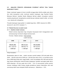 Laporan tahunan • 2012 • annual report. Analisis Penyata Kewangan