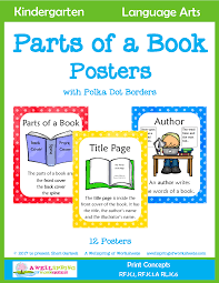 This Parts Of A Books Posters Set Includes 12 Posters Covering The Title Title Page Spine Front Cover Back Co Parts Of A Book Book Posters Concepts Of Print