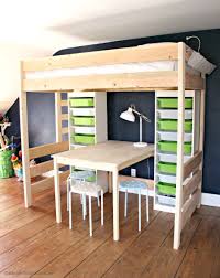 Diy Loft Bed With Desk And Storage Diy Loft Bed Loft Bed Plans Build A Loft Bed