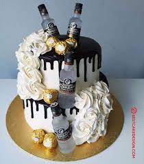 Place sprinkles on a shallow plate that is a little larger than the mouth of your martini glass. 50 Vodka Cake Design Cake Idea March 2020 Birthday Cake Beer Booze Cake Alcohol Birthday Cake