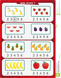 worksheet for kindergarten kids count the number objects