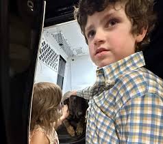 When my 3-year-old reached up and grabbed their hands for a picture…🥹  Thank you to Fairhope Police Department Officers Andrew Babb, Ward Faust  and K9 Gator for all you do! You're so