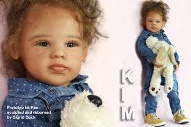 Kim Reborn Toddler Vinyl Doll Kit by Sigrid Bock 31"