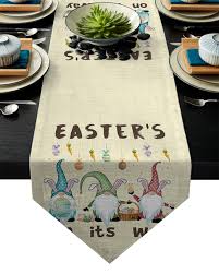 How to make a gorgeous table arrangement and centerpiece for your dinner parties, and holiday dinners! Easter Day S Egg Gnome Rabbit Table Runner Household Hotel Wedding Dinner Party Table Decoration Adornos De Mesa De Comedor Table Runners Aliexpress