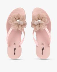 Buy Nude Flip Flop & Slippers for Women by FRISBEE Online | Ajio.com