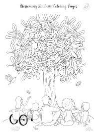 You can use these free kindness coloring pages pdf free for your websites, documents or presentations. Printables Blossoming Kindness