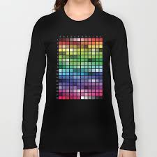 Color Chart Long Sleeve T Shirt By Patternrecognitionbyannembray