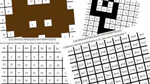 5 coloriages magiques mathématiques (compléments à 10, doubles, tables  d'addition) - Apprendre, réviser, mémoriser