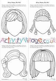What Makes Me Me Worksheets Girl Version Everyone Is Unique Use These Printables For The Kids To W Elementary Worksheets All About Me Worksheet I Worksheet