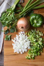 This differs from the french mirepoix, which . The Cajun Holy Trinity National Onion Association Cajun Cooking Homemade Seasonings Trinity Recipe