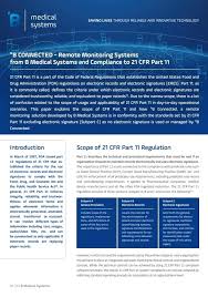 The council on foreign relations is an independent, nonpartisan membership organization, think tank, and publisher dedicated to being a resource for its memb. Fda 21 Cfr Part 11 Applicability To Monitoring Systems B Medical Systems De