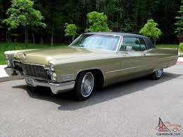 What kind of tires does a cadillac deville have? 1968 Cadillac Coupe Deville Baroque Gold W White Leather Stunning Restoration