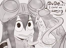 Tsuyu would rather be gaming than giving you a blowjob [My Hero Academia]  (devil tokyo) : r/rule34