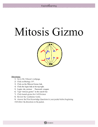 Get cell division answer key gizmo pdf file for free from our online library cell division answer key gizmo pdf. Mitosis Gizmo