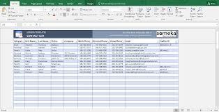 Excel Contact List Template Contact Database Template Excel Spreadsheets Templates Contact List Spreadsheet Template