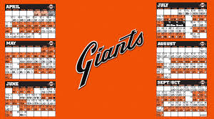 With the san francisco caltrain station located one block from the ballpark, fans arrive safe and energized to cheer on their beloved san francisco giants. 2015 Giants Schedule Wallpaper Imgur
