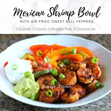 From chex mix to artichoke dip to buffalo wings to nachos, try these healthier recipes, snacks and appetizers for your super bowl feast. Mexican Shrimp Bowl Sandy S Kitchen