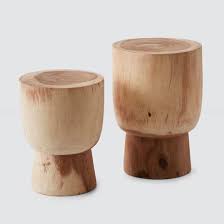 Lawu Stump Stool Suar Multiple Sizes Leather Wood Furniture Wood Stumps Hand Crafted Furniture